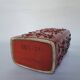 Red ceramic vase Scheurich Germany 70s