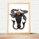 Original lithograph Jean Lurçat "Mermaid Bull of Aden"