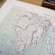 Kvarner Bay, Croatia. Original map printed in 1878.