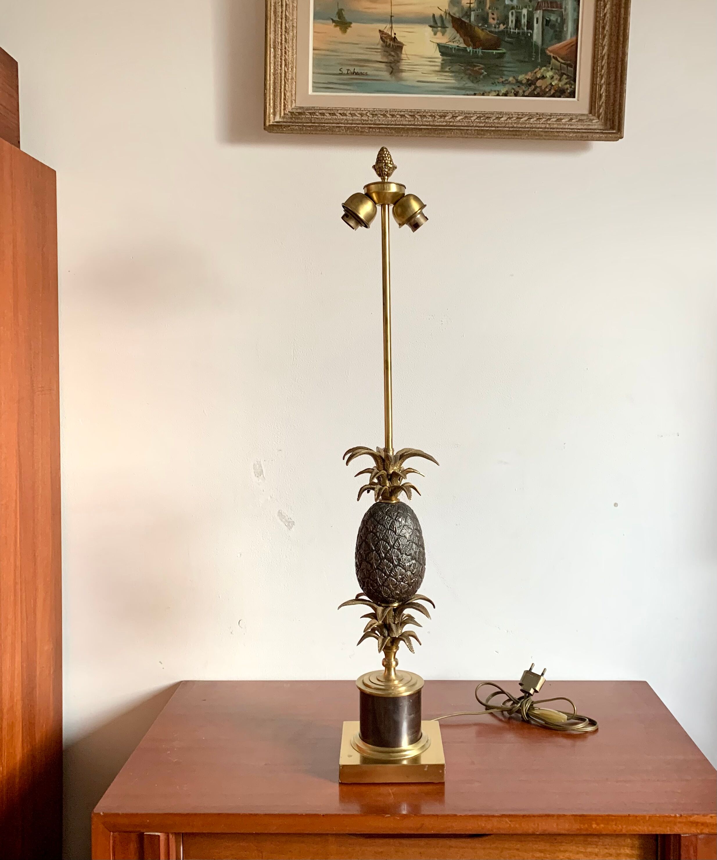 Pineapple lamp in bronze style Maison Charles