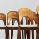 Vintage Danish dining chairs by Niels Koefoed solid teak, set of 10