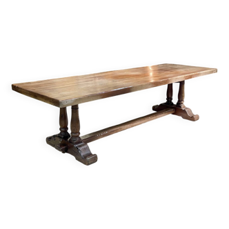 1950s oak monastery table