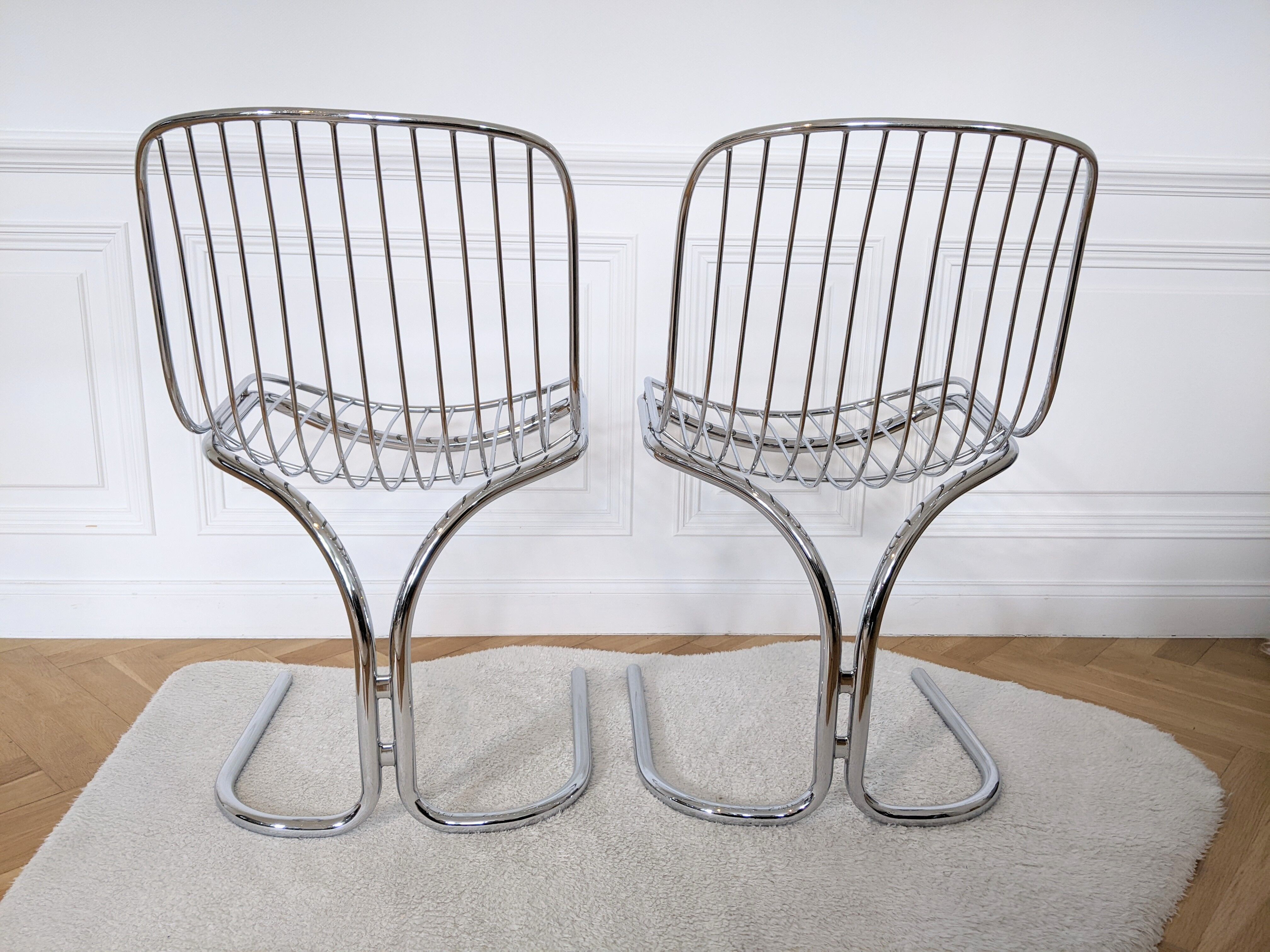 Rima Radiofreccia chrome chair by Gastone Rinaldi