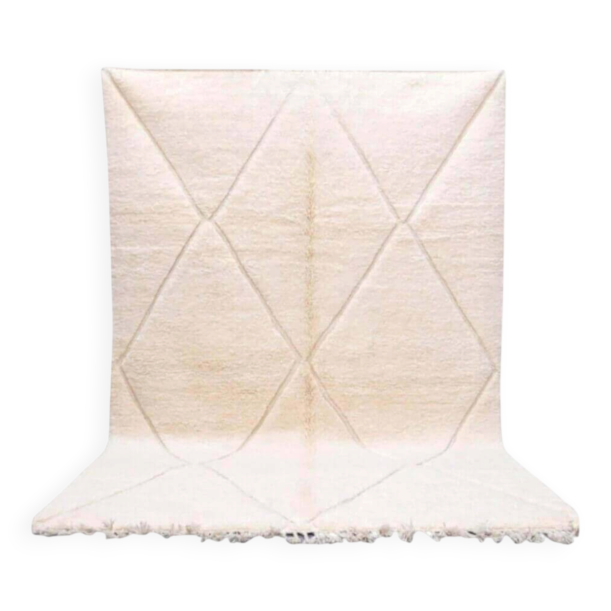 Tapis marocain blanc (200×300 cm)