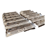 12 repose-couteaux en cristal vintage