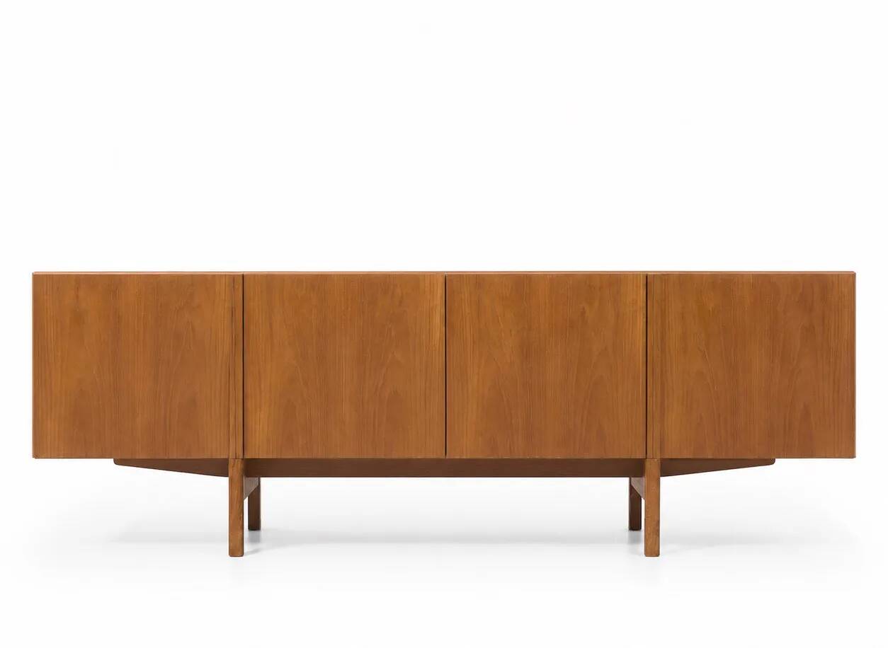 Scandinavian teak sideboard by Ib Kofod Larsen for Faarup Mobelfabrik.