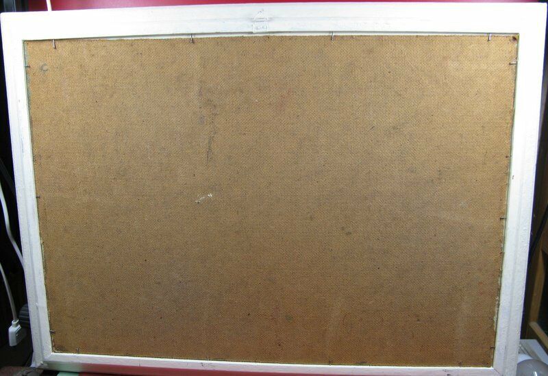 Oil painting on panel bouquet signed S. Lallement