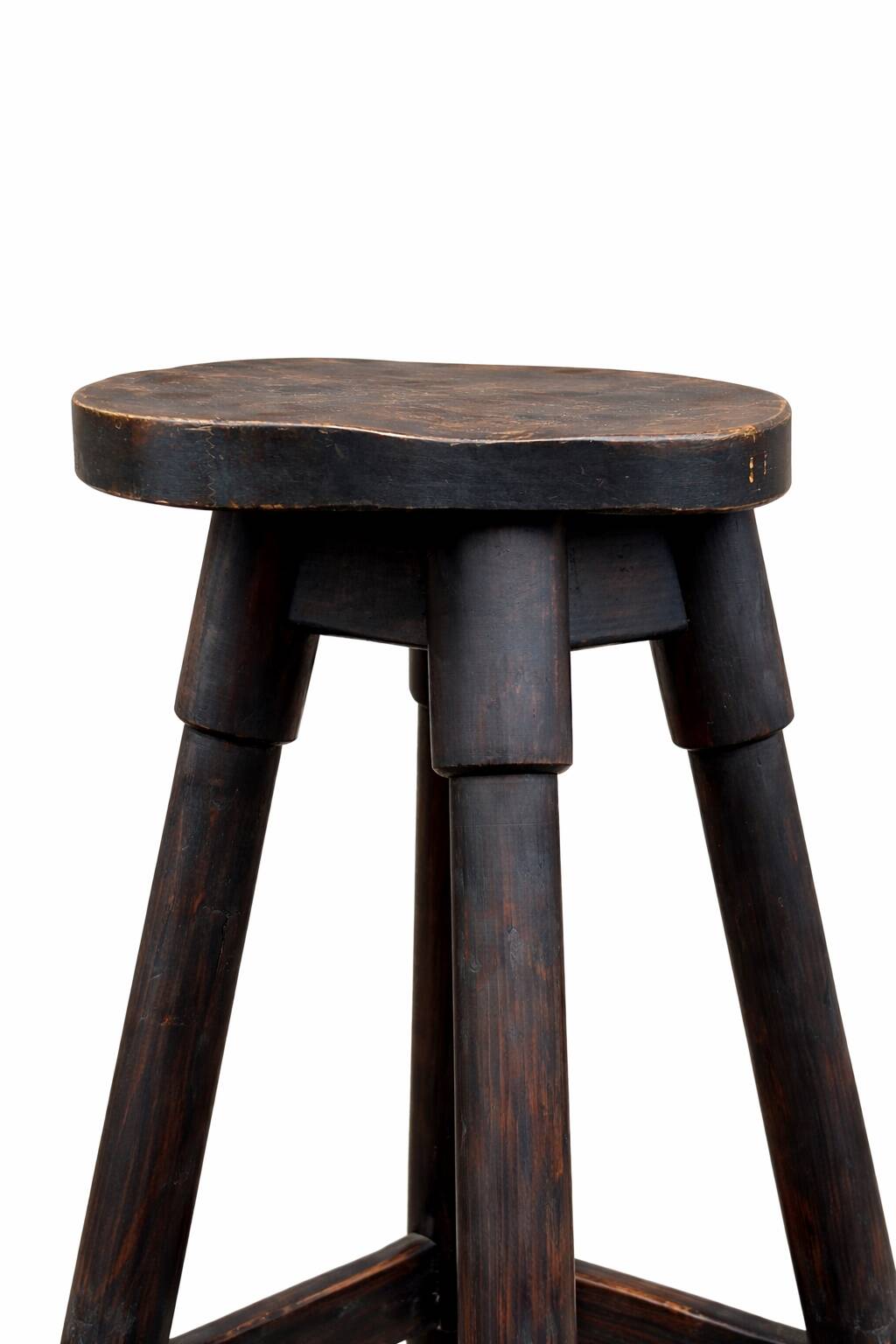 Tabourets de bar bois style Catalan Espagnol 1960s