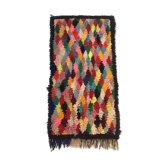 Moroccan Berber Boucherouite rug 185x97cm