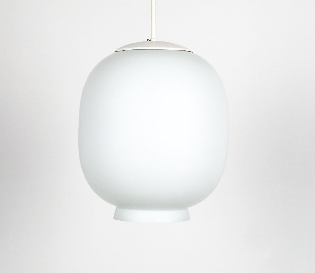 Vintage hanging lamp milk glass, 1950's
