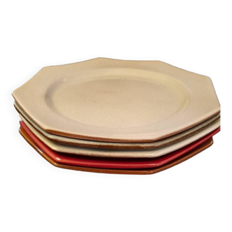 Service 5 assiettes plates Abbaye Notre Dame du Bec