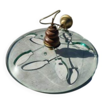 Vintage glass pendant from the 1960s.