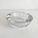 Cendrier rond en cristal de Vannes vintage