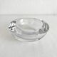 Vintage Vannes crystal round ashtray