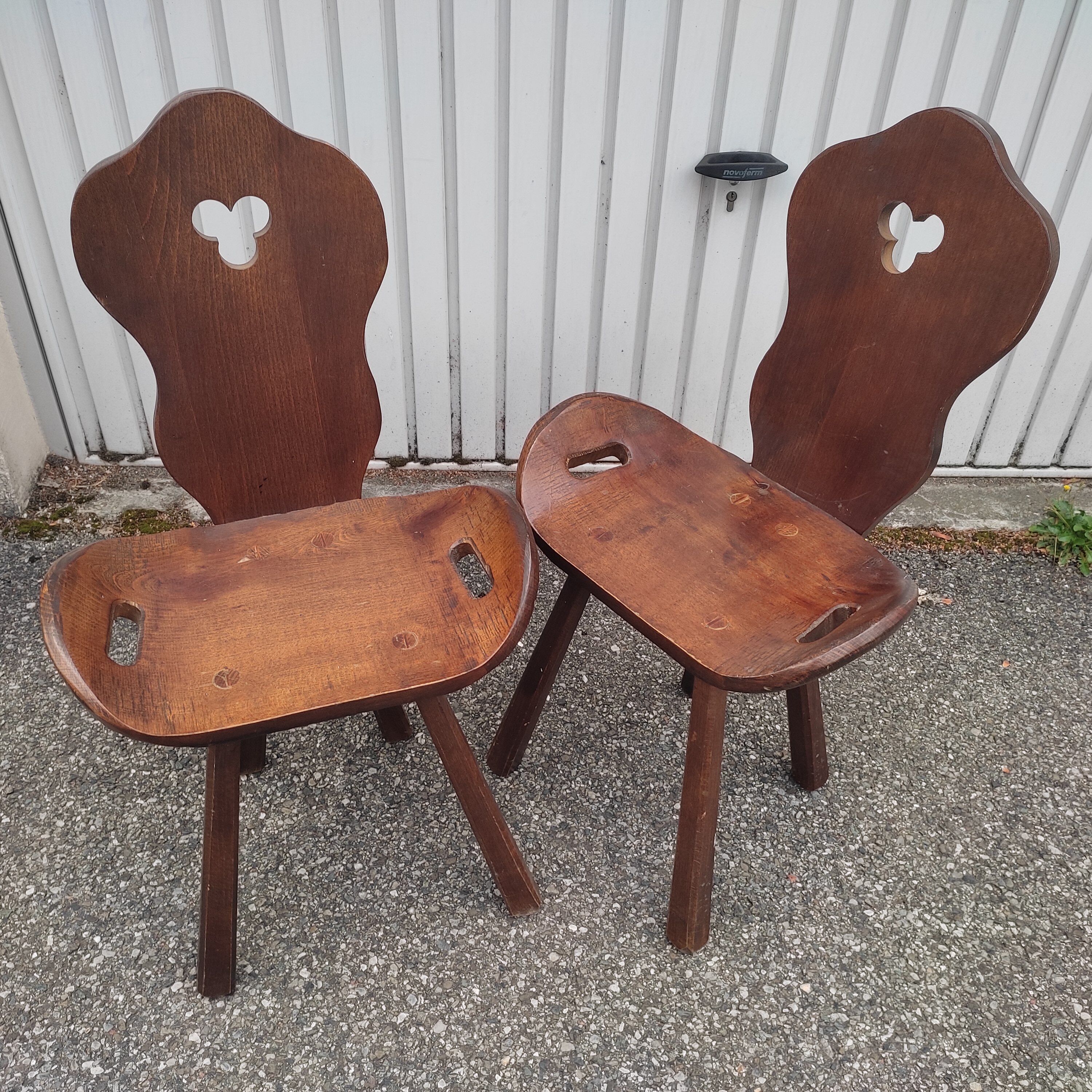Pair of Brutalist Chairs