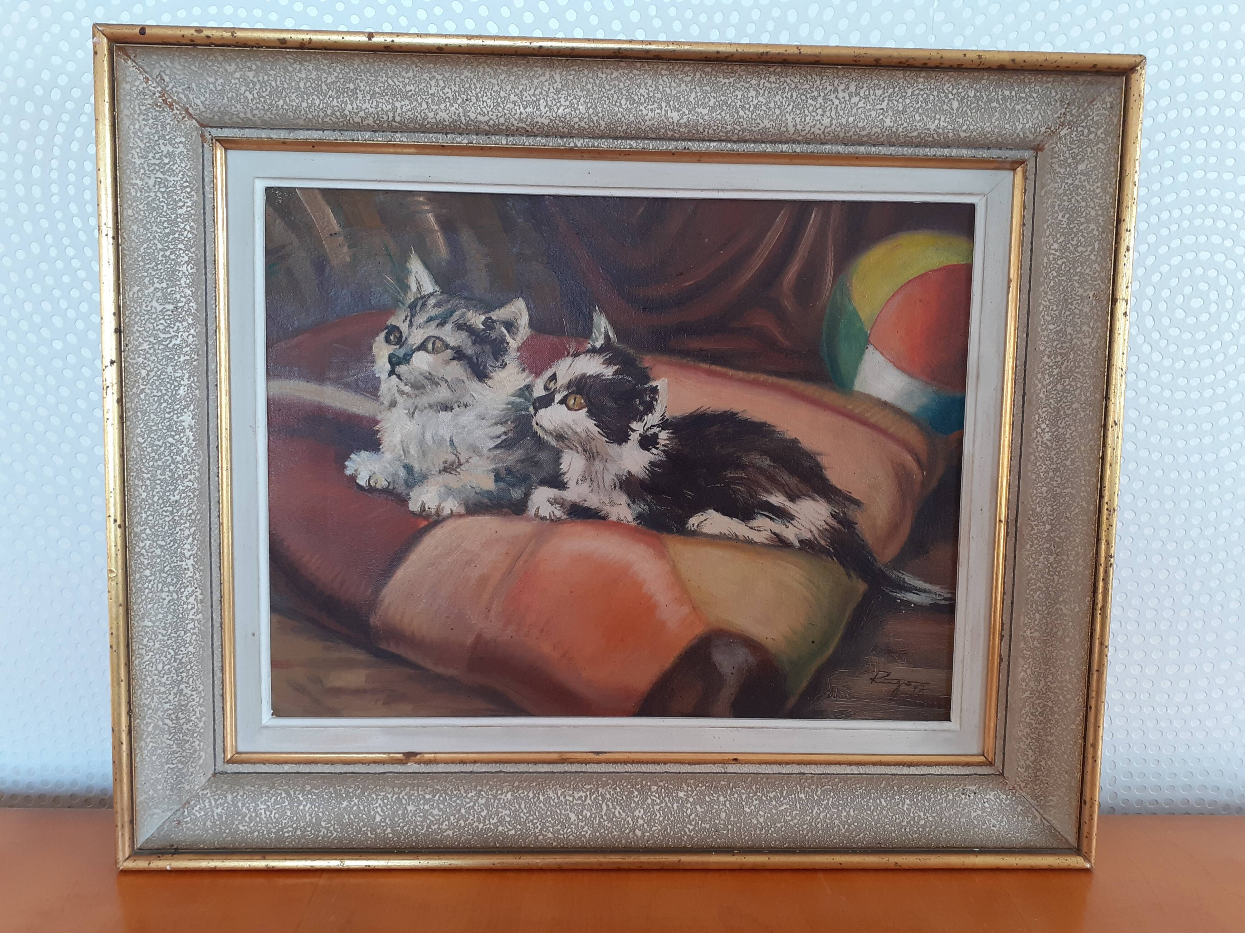 Tableau petits chats 1947