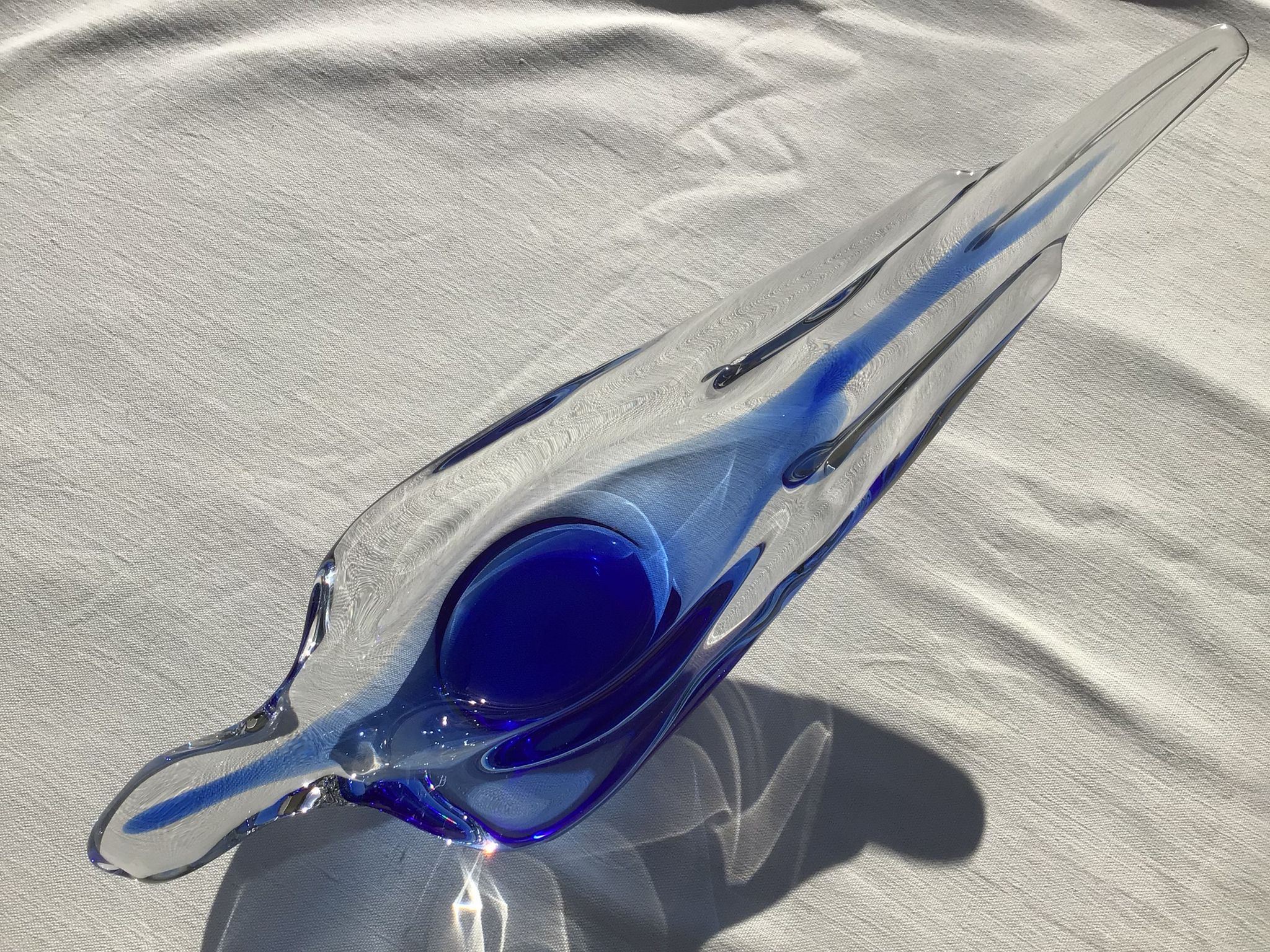 Empty pocket crystal Bayel blue dove