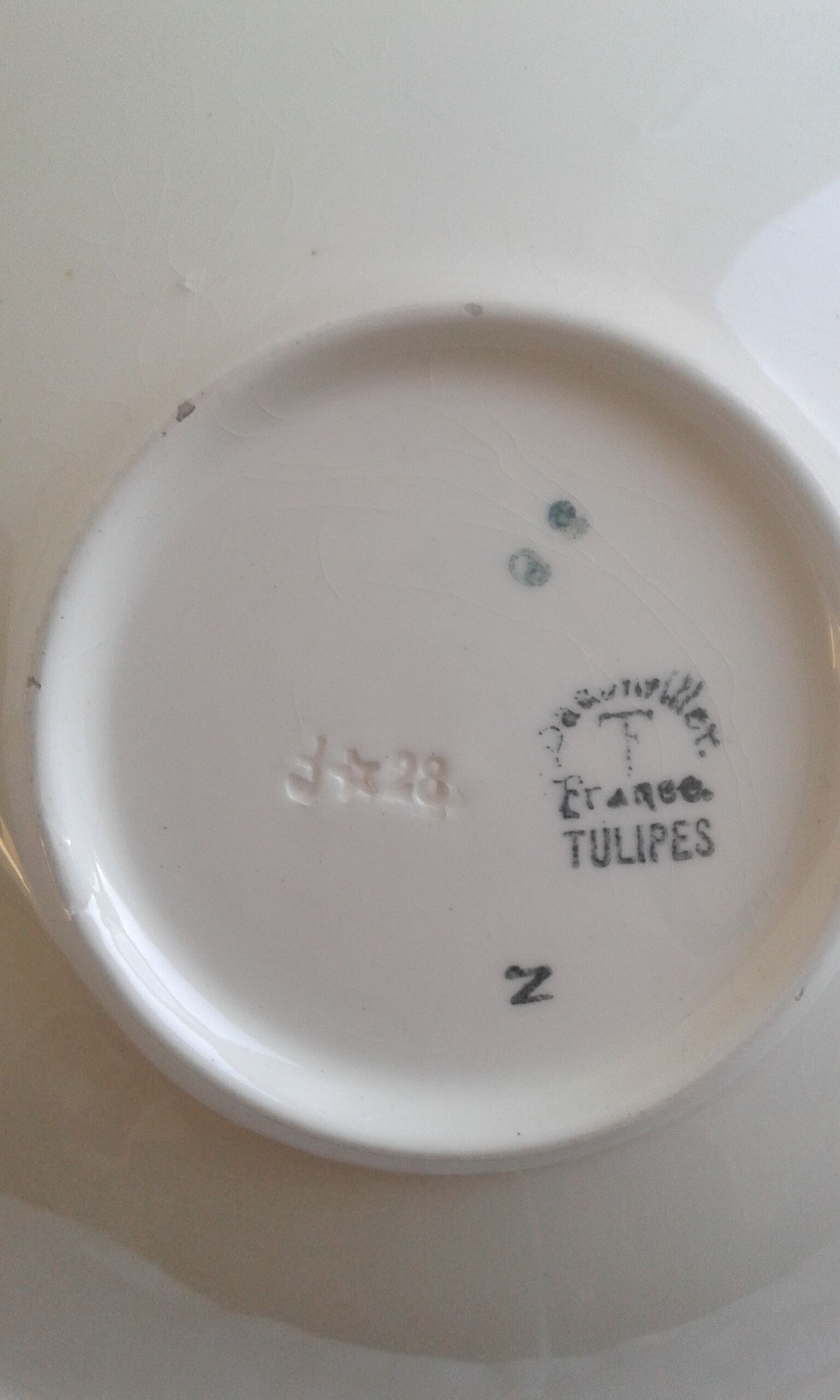 Dish Badonviller Tulip