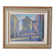 Oil on canvas cityscape 1951