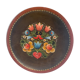Hand-painted wooden plate from vintage karnten Austria