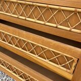Rattan decorator secretary