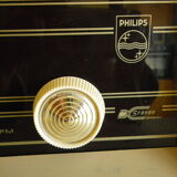 Wood, glass, bakelite, vinyl and brass radio - Bi-amp radio - Philips