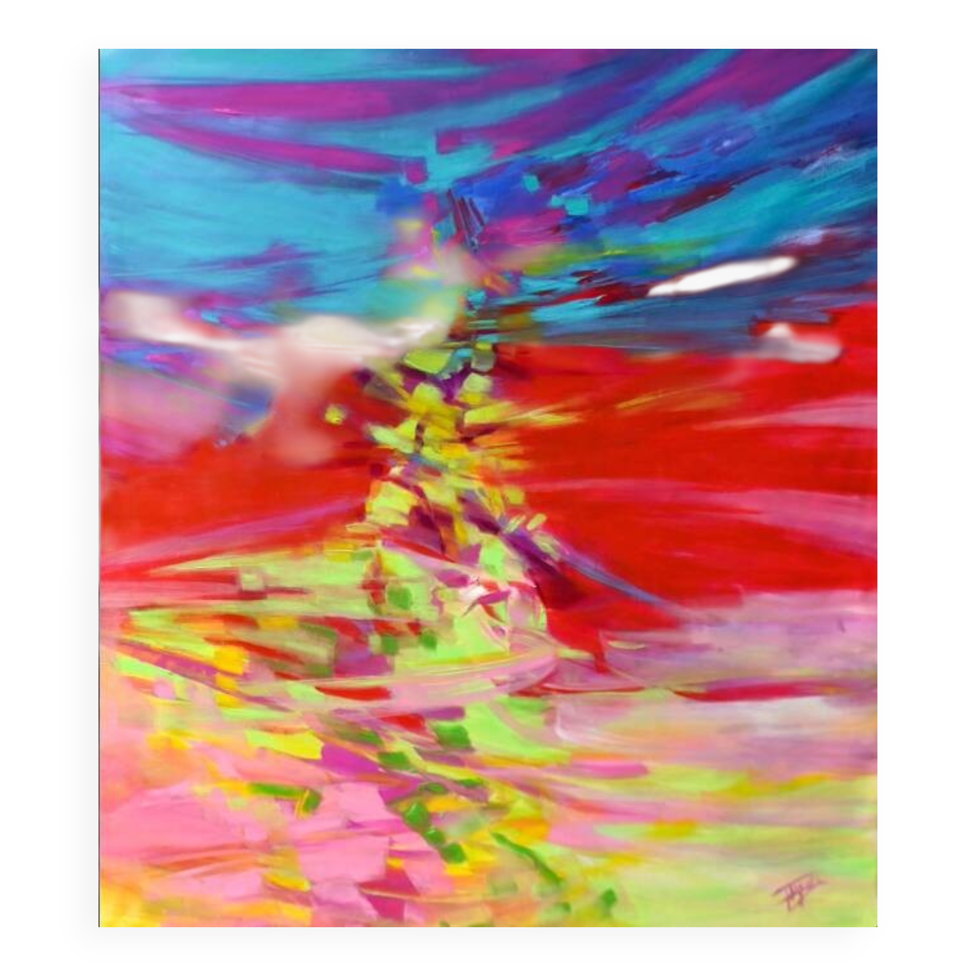 XL Original Abstract Painting by established artist Isabel Tapias