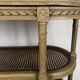 Desserte de style Louis XVI en bois laqué gris/vert, vers 1900