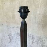 Brutalist wrought iron floor lamp