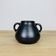 Vase pansu céramique noire années 50