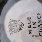 Empty ceramic pocket signed Villenauxe in Champagne 70s