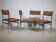 Mid Century Chairs in Chrome and Fabric, Set of 4, 1970s