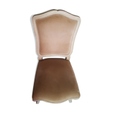 Ecru linen velvet chair