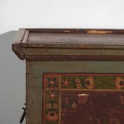 Antique polychrome wedding chest – Central Europe, circa 1850