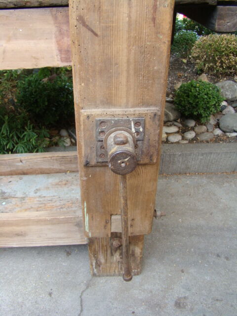 Carpenter old oak workbench