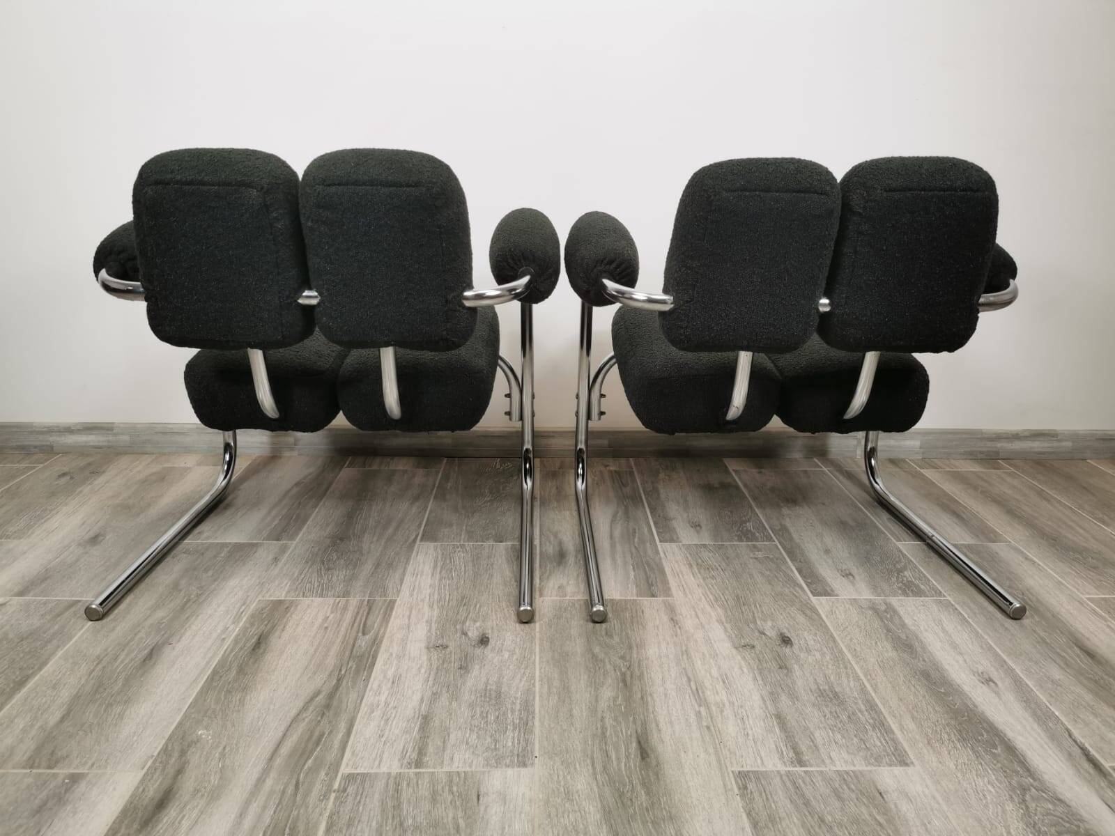 Mid-century restored armchairs