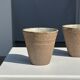 Set of 2 cups / mug Indonesian ceramic (matte brown)