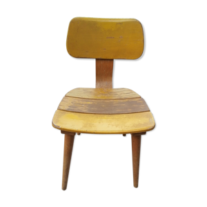 Chaise bois école 1950/60