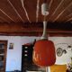 Suspension vintage  70's - opaline orange