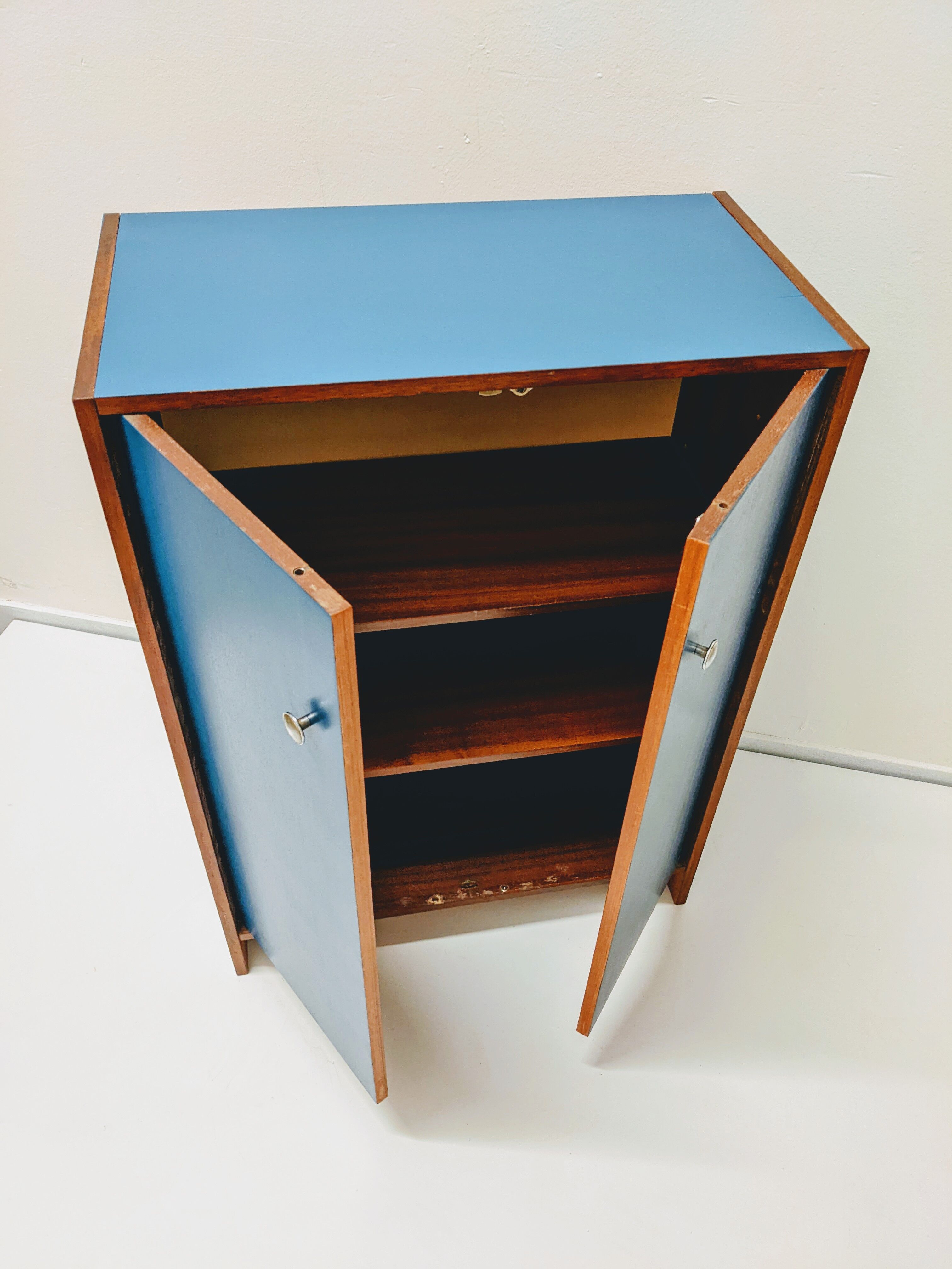 Vintage wooden shoe cabinet