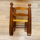 Corner chair wood and straw