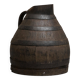 Wabi Sabi cradle in wood and wrought iron