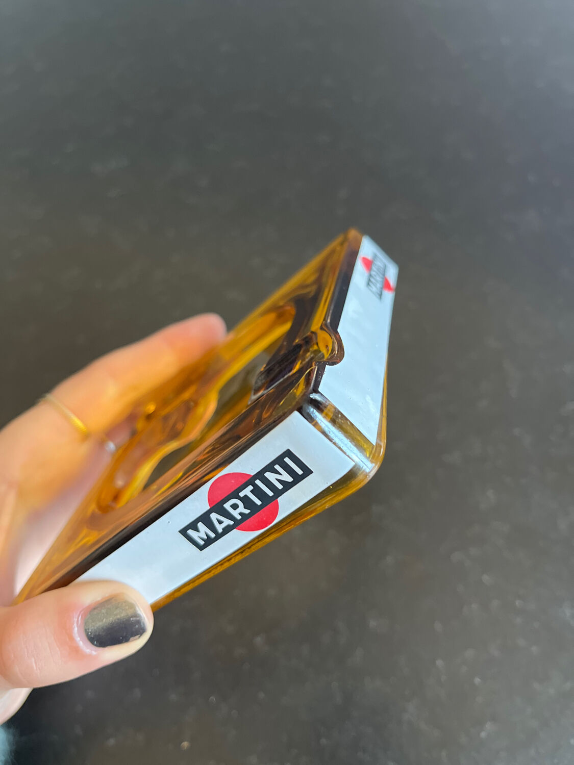 Advertising ashtray martini