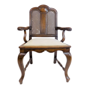 Chaise en bois néobaroque avec