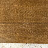 Antique desk table with turned legs in solid walnut