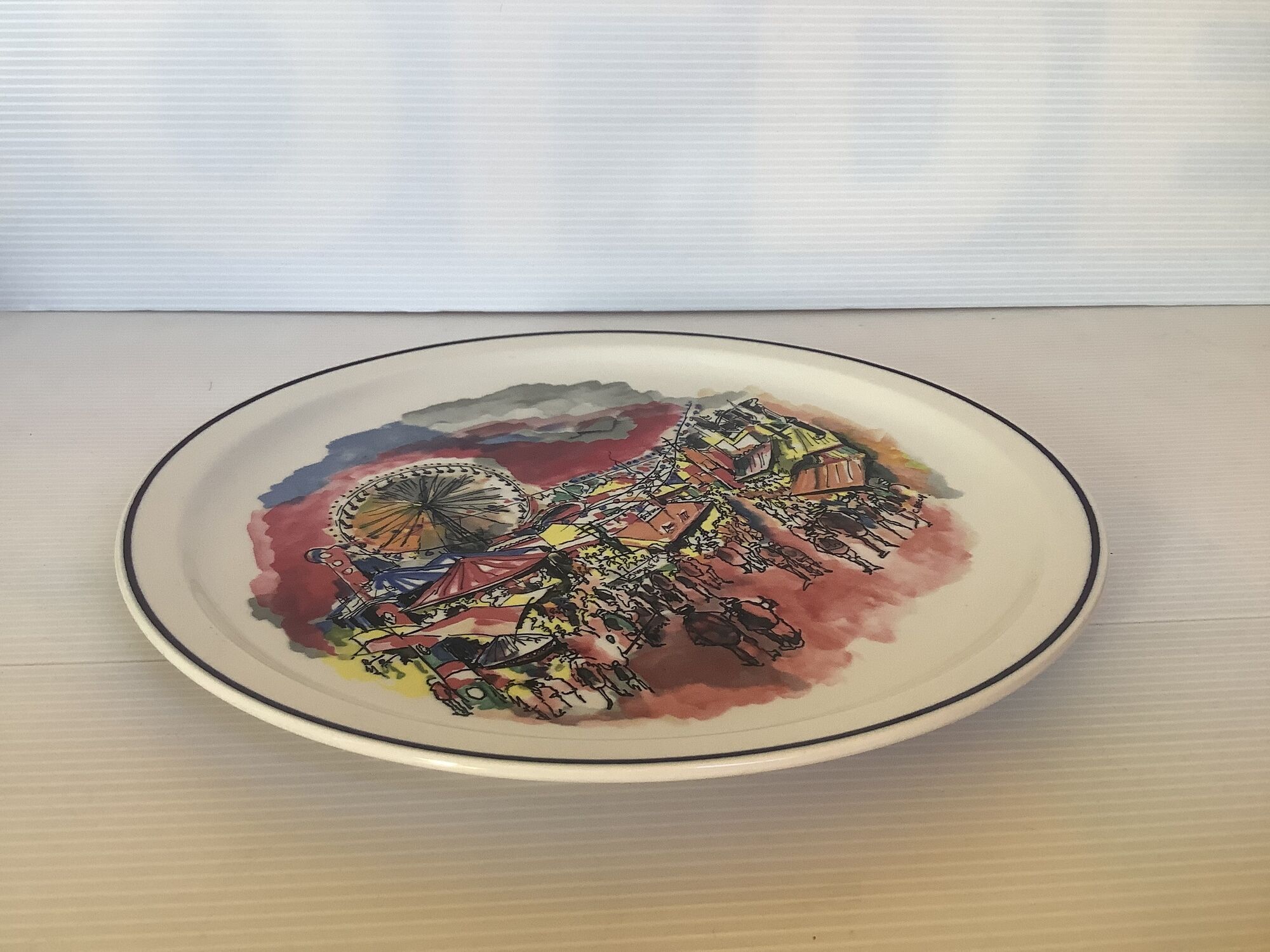 Assiette la foire de Luxembourg villeroy et boch