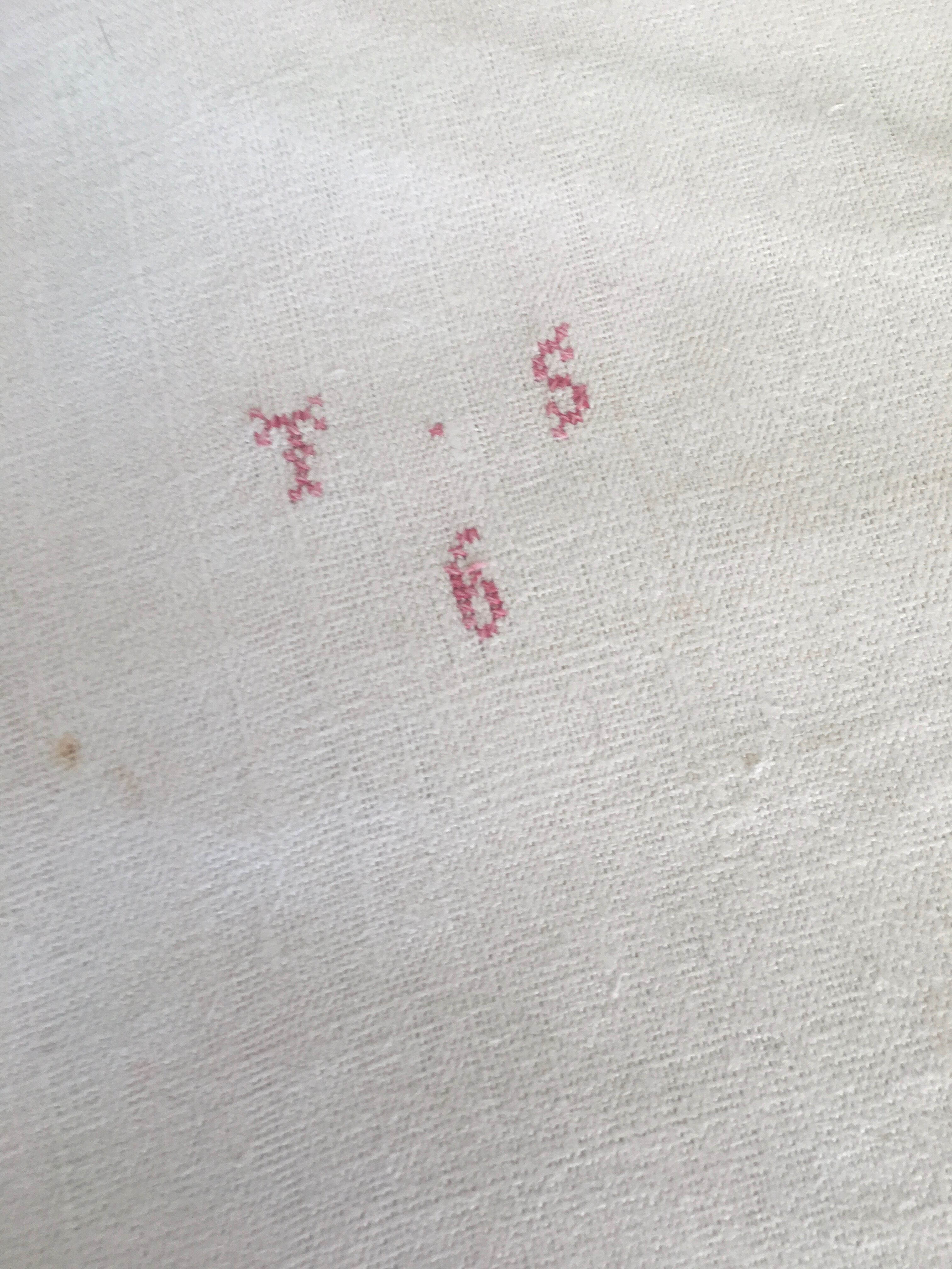 Ancient embroidered hemp sheet