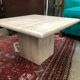 Vintage travertine bass table 1970