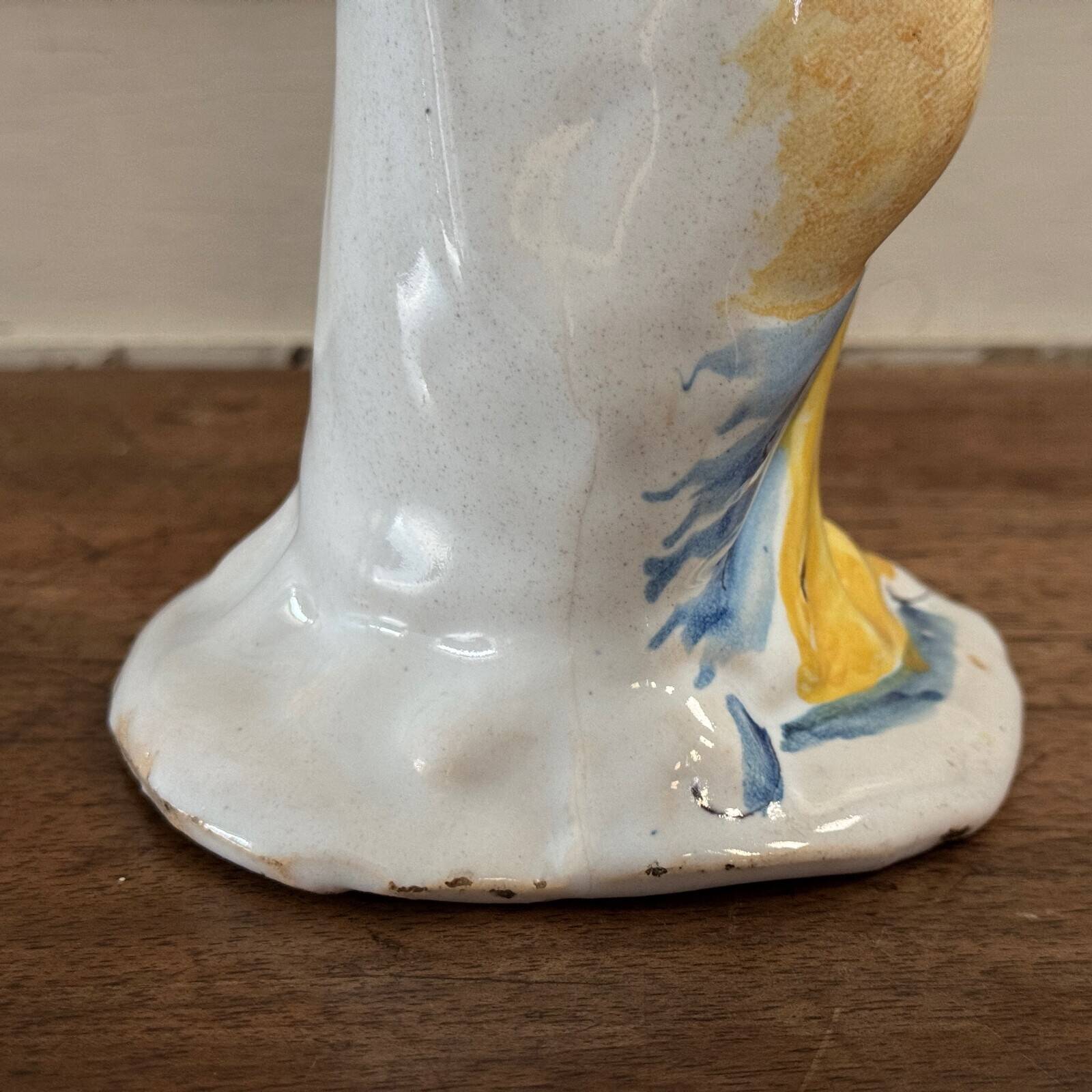 18th century Virgin Mary in Nevers earthenware