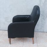 Art Deco period leather armchair